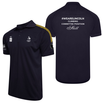 Climbing - Dual Solid Colour Polo : Navy
