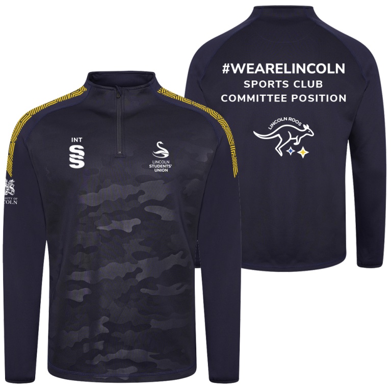 Trampolining - Camo 1/4 Zip Performance Top - Unisex Fit