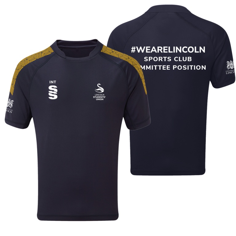 Lincoln Students Union - Dual Games Shirt - Navy - Unisex Fit