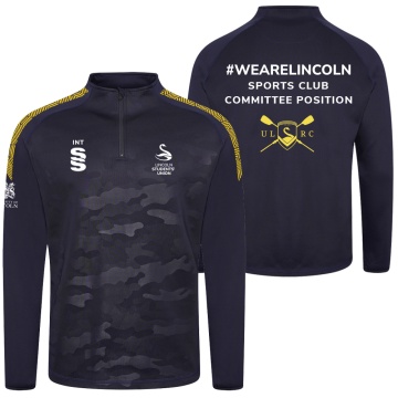 Rowing - Camo 1/4 Zip Performance Top : Navy